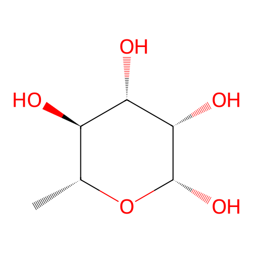 beta-D-Rhamnopyranose structure