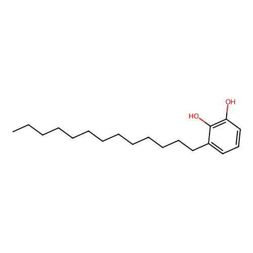 1,2-Benzenediol, 3-tridecyl- structure
