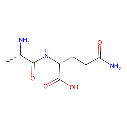 H-Ala-D-Gln-OH structure