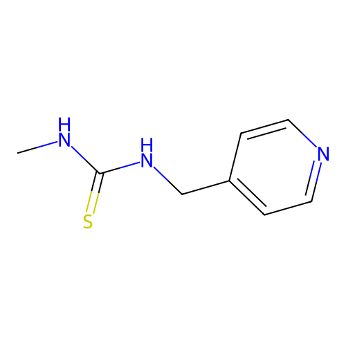 N-methyl-N'-(4-pyridinylmethyl)thiourea structure