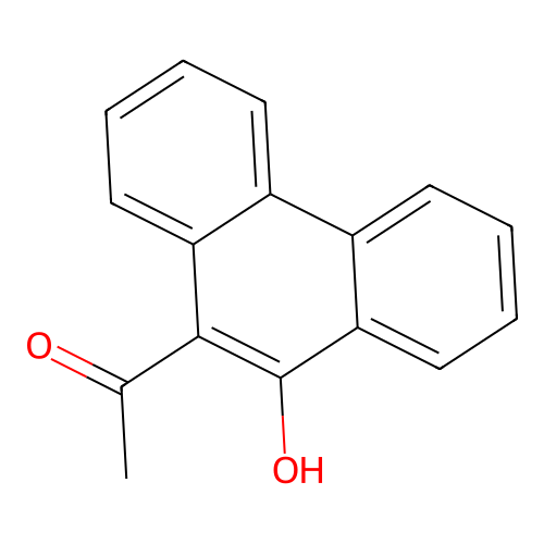 1-(10-Hydroxy-9-phenanthryl)ethanone structure