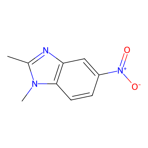 1,2-dimethyl-5-nitro-1H-benzimidazole structure