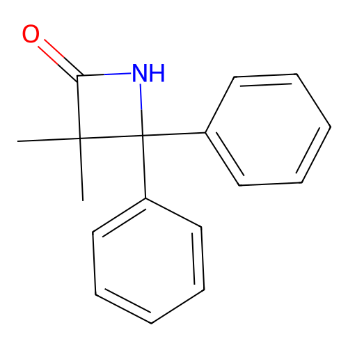 3,3-Dimethyl-4,4-diphenylazetidin-2-one structure