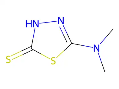 5-(Dimethylamino)-2,3-dihydro-1,3,4-thiadiazole-2-thione structure