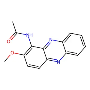 N-(2-Methoxy-1-phenazinyl)acetamide structure