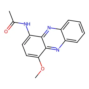 N-(4-Methoxy-1-phenazinyl)acetamide structure