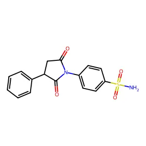 Benzenesulfonamide, 4-(2,5-dioxo-3-phenyl-1-pyrrolidinyl)- structure