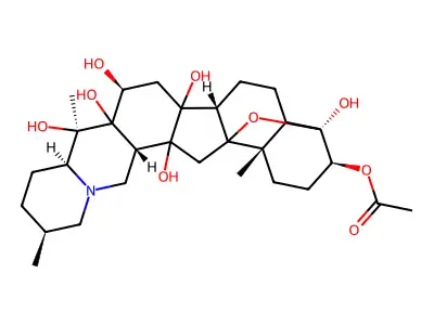 Veracevine 3-monoacetate structure