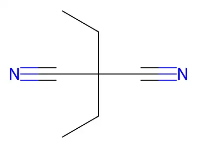 2,2-Diethylmalononitrile structure