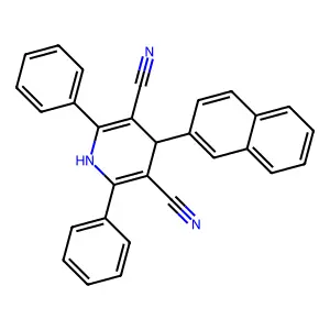 4-(2-Naphthyl)-2,6-diphenyl-1,4-dihydro-3,5-pyridinedicarbonitrile structure