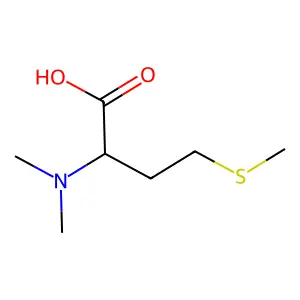 2-(Dimethylamino)-4-(methylsulfanyl)butanoic acid structure