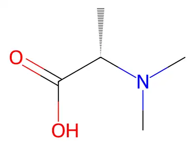 (2R)-2-(dimethylamino)propanoic acid structure