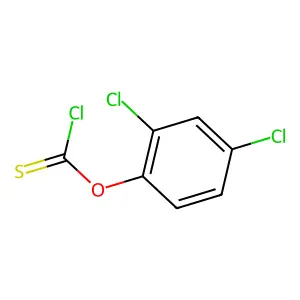 O-(2,4-dichlorophenyl) chloromethanethioate structure