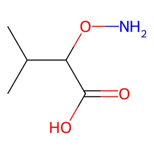 2-(Aminooxy)-3-methylbutanoic acid structure