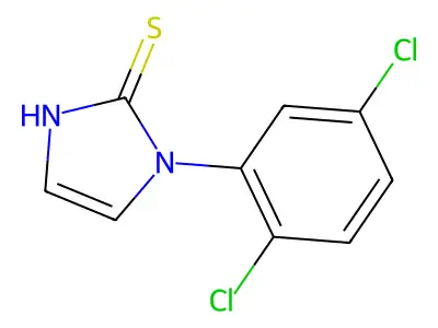 1-(2,5-dichlorophenyl)-1H-imidazole-2-thiol structure