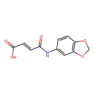 3-[(2H-1,3-Benzodioxol-5-YL)carbamoyl]prop-2-enoic acid structure
