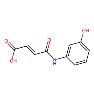 2-Butenoic acid,4-[(3-hydroxyphenyl)amino]-4-oxo-, (2Z)- structure