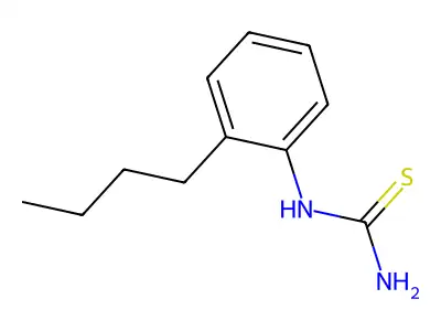 N-(2-butylphenyl)thiourea structure