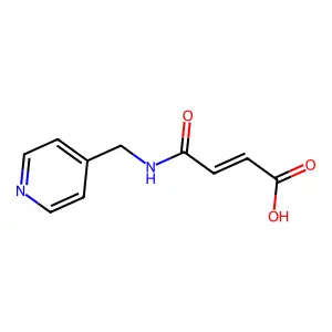 3-{[(Pyridin-4-yl)methyl]carbamoyl}prop-2-enoic acid structure