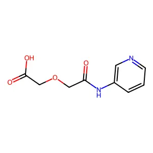 [2-Oxo-2-(pyridin-3-ylamino)ethoxy]acetic acid structure
