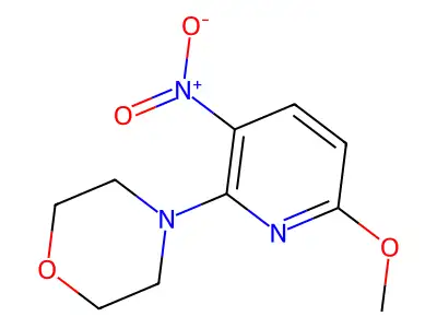 4-(6-Methoxy-3-nitropyrid-2-yl)morpholine structure
