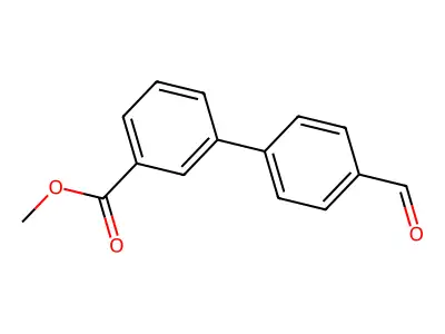 Methyl 4'-formyl(1,1'-biphenyl)-3-carboxylate structure