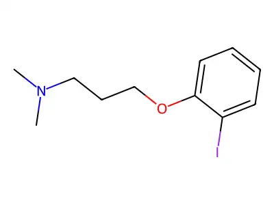 3-(2-iodophenoxy)-N,N-dimethylpropan-1-amine structure