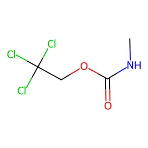 2,2,2-三氯乙基N-甲基氨基甲酸酯 structure