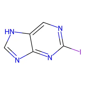2-iodo-7H-purine structure