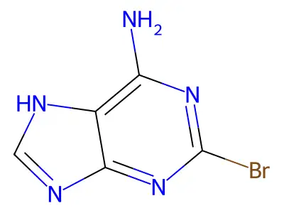 2-Bromo-9H-purin-6-amine structure