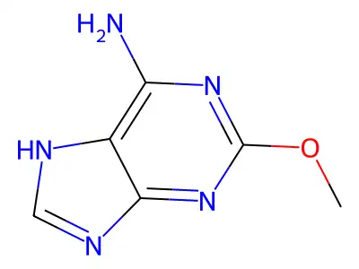 2-methoxy-7H-purin-6-amine structure