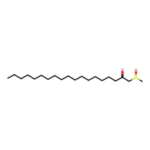1-Methylsulfinylnonadecan-2-one structure