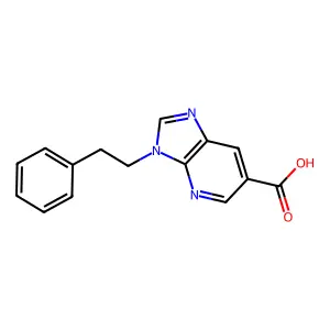 3-(2-Phenylethyl)-3H-imidazo(4,5-b)pyridine-6-carboxylic acid structure