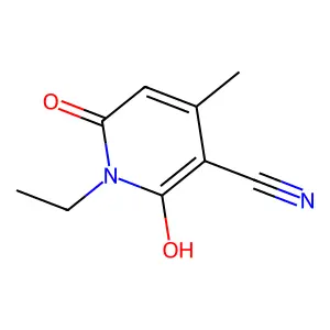 1-Ethyl-1,2-dihydro-6-hydroxy-4-methyl-2-oxo-3-pyridinecarbonitrile structure