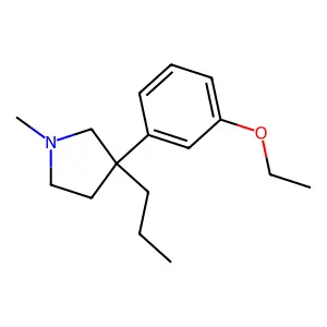 3-(3-Ethoxyphenyl)-1-methyl-3-propylpyrrolidine structure