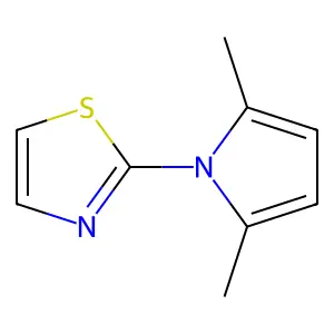 2-(2,5-dimethyl-1H-pyrrol-1-yl)-1,3-thiazole structure