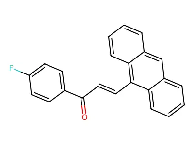 3-Anthracen-9-yl-1-(4-fluorophenyl)prop-2-en-1-one structure