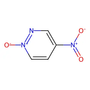 Pyridazine, 4-nitro-, 1-oxide structure