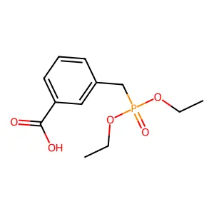 3-[(Diethoxyphosphinyl)methyl]benzoic acid structure