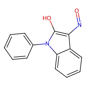 1-phenyl-1H-indole-2,3-dione 3-oxime structure