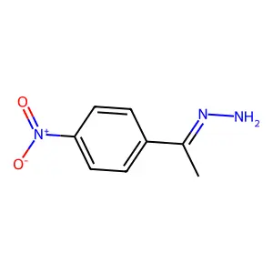 [1-(4-Nitrophenyl)ethylidene]hydrazine structure