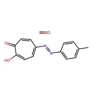 Formaldehyde;2-hydroxy-5-[(4-methylphenyl)diazenyl]cyclohepta-2,4,6-trien-1-one structure
