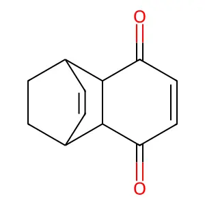Endo-1,4a,8,8a-tetrahydro-1,4-ethanonaphthalene-5,8-dione structure