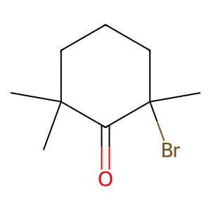 2-Bromo-2,6,6-trimethyl-cyclohexan-1-one structure