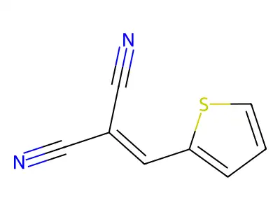 2-噻吩亚甲基丙二腈 structure