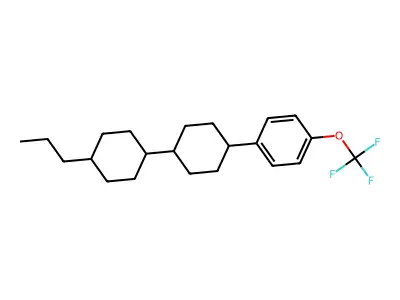 (1S,4R)-4-Propyl-4'-(4-(trifluoromethoxy)phenyl)-1,1'-bi(cyclohexane) structure
