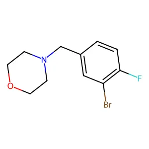 4-(3-Bromo-4-fluorobenzyl)morpholine structure