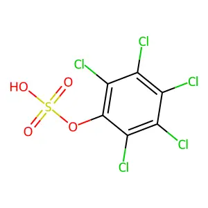 Pentachlorophenol sulfate structure