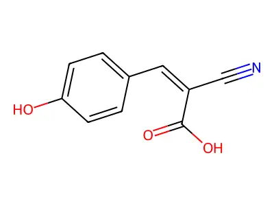 Α-氰基-4-羟基肉桂酸 structure