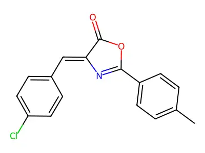 4-(4-Chloro-benzylidene)-2-p-tolyl-4H-oxazol-5-one structure